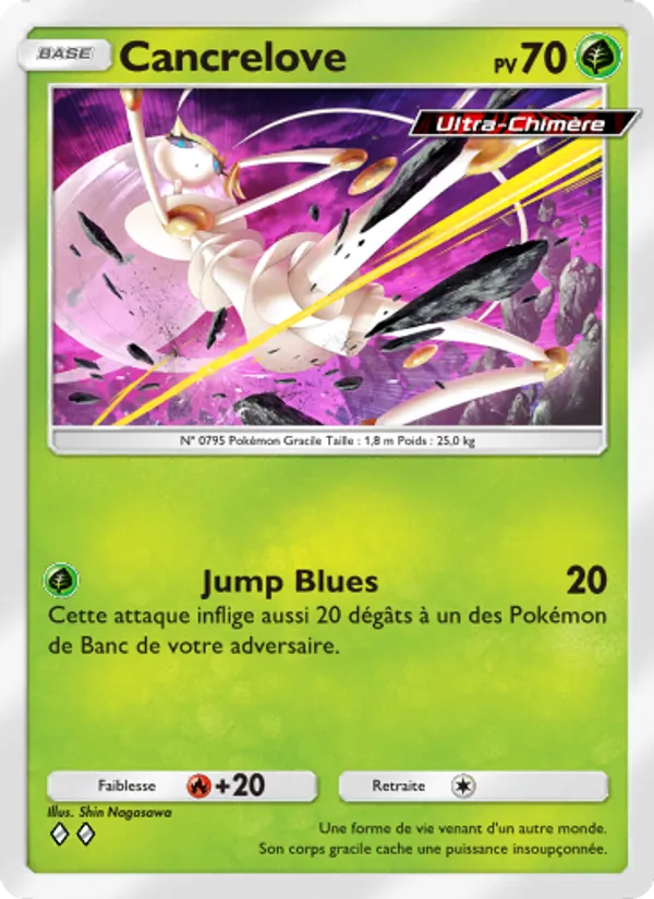 Carte Pokémon Cancrelove 007/69 de l'extension Crise Interdimensionnelle