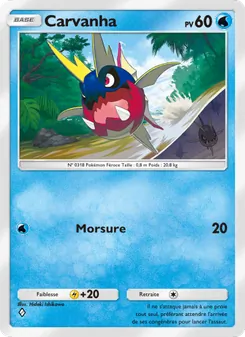 Carte Pokémon Carvanha 011