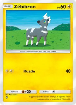 Carte Pokémon Zébibron 016
