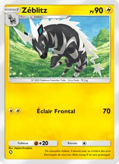 Carte Pokémon Zéblitz 017