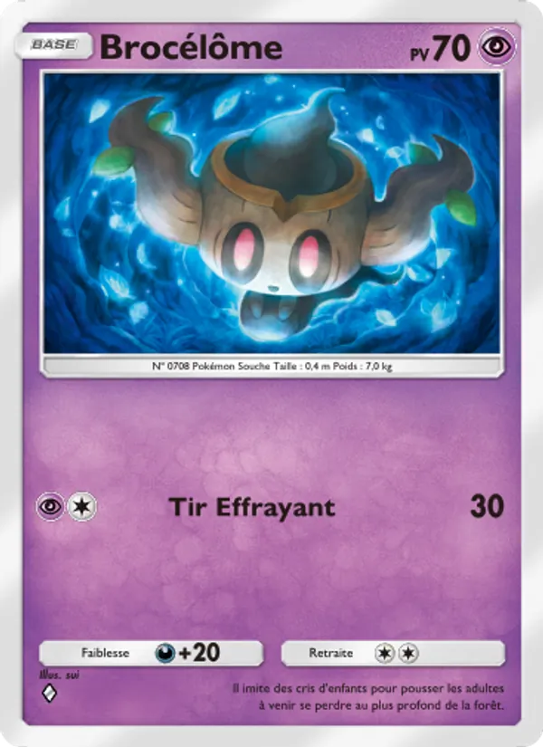 Carte Pokémon Brocélôme 024/69 de l'extension Crise Interdimensionnelle