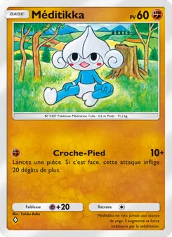 Carte Pokémon Méditikka 028 — Crise Interdimensionnelle