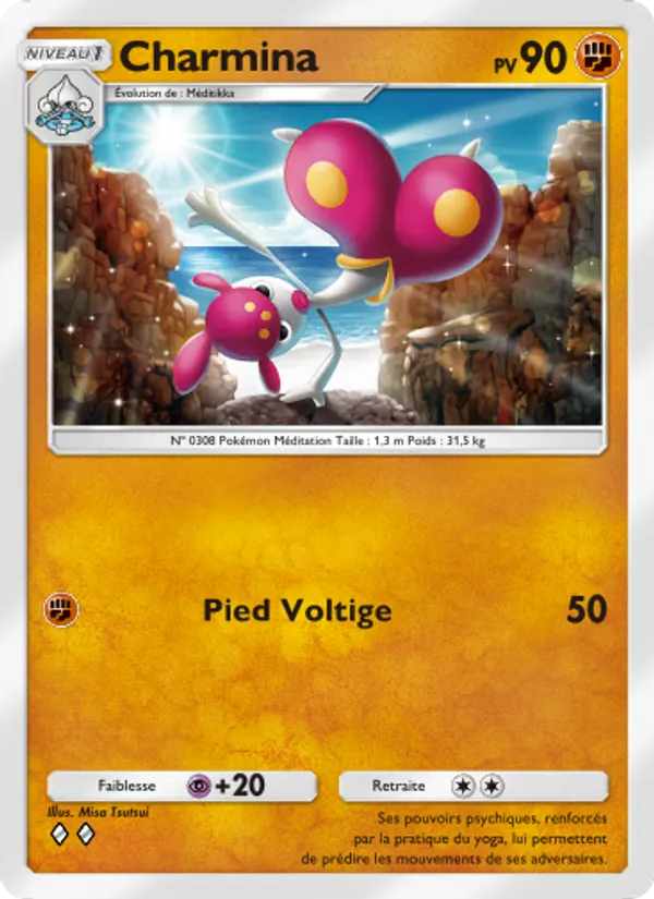 Carte Pokémon Charmina 029/69 de l'extension Crise Interdimensionnelle
