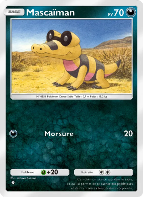 Carte Pokémon Mascaïman 039/69 de l'extension Crise Interdimensionnelle