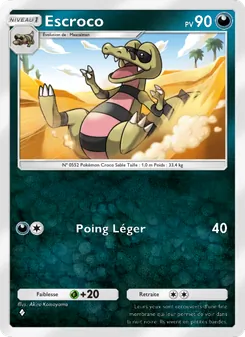 Carte Pokémon Escroco 040 — Crise Interdimensionnelle