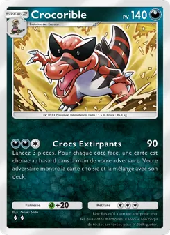 Carte Pokémon Crocorible 041 — Crise Interdimensionnelle