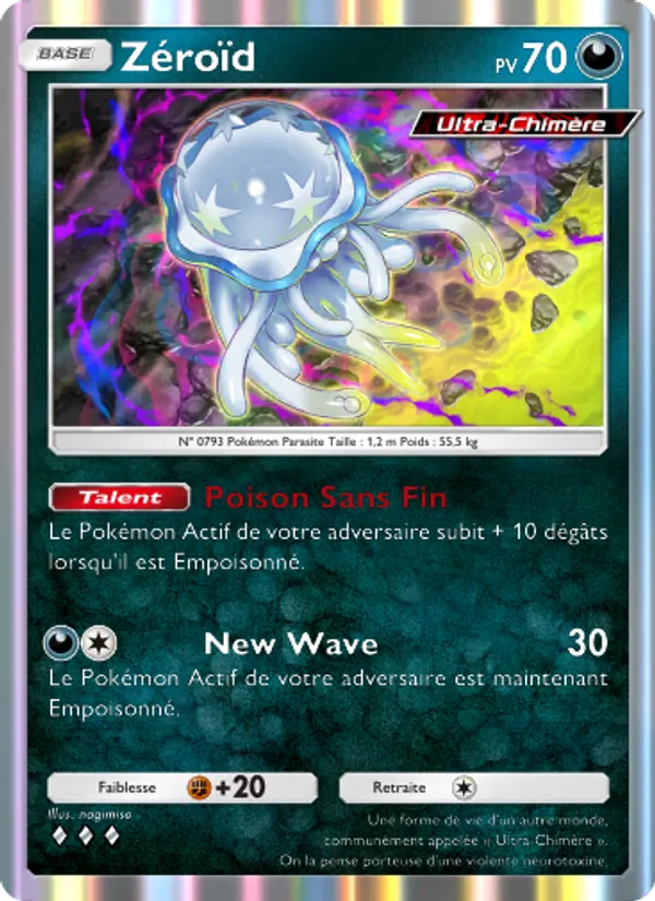 Carte Pokémon Zéroïd 042/69 de l'extension Crise Interdimensionnelle