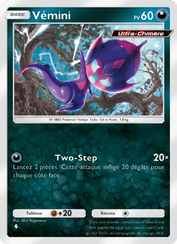 Carte Pokémon Vémini 044/69 de l'extension Crise Interdimensionnelle