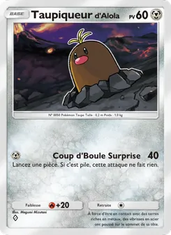 Carte Pokémon Taupiqueur d'Alola 046 — Crise Interdimensionnelle