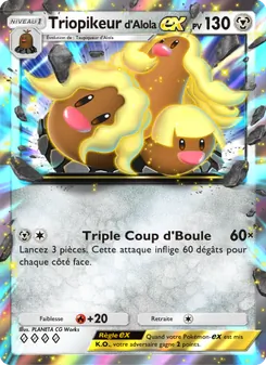 Carte Pokémon Triopikeur d'Alola-ex 047 — Crise Interdimensionnelle