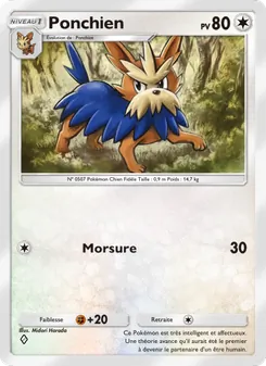 Carte Pokémon Ponchien 055 — Crise Interdimensionnelle