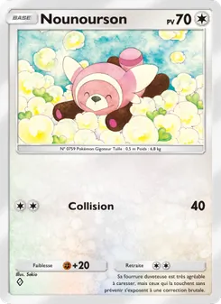 Carte Pokémon Nounourson 057 — Crise Interdimensionnelle