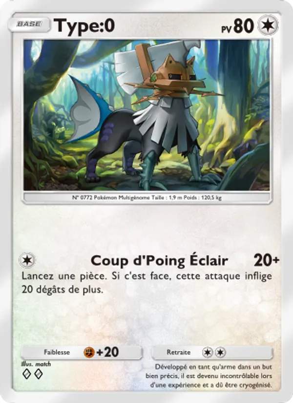 Carte Pokémon Type:0 060/69 de l'extension Crise Interdimensionnelle