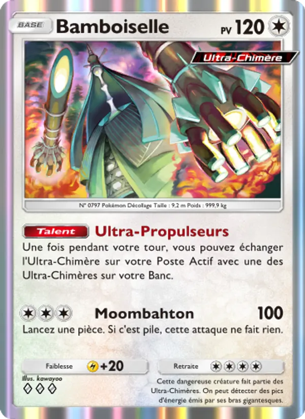 Carte Pokémon Bamboiselle 062/69 de l'extension Crise Interdimensionnelle