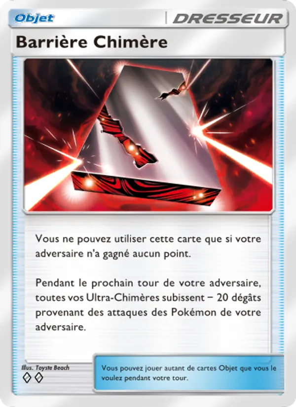 Carte Pokémon Barrière Chimère 063/69 de l'extension Crise Interdimensionnelle