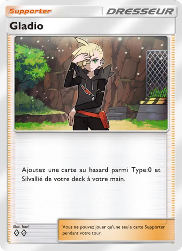Carte Pokémon Gladio 067/69 de l'extension Crise Interdimensionnelle