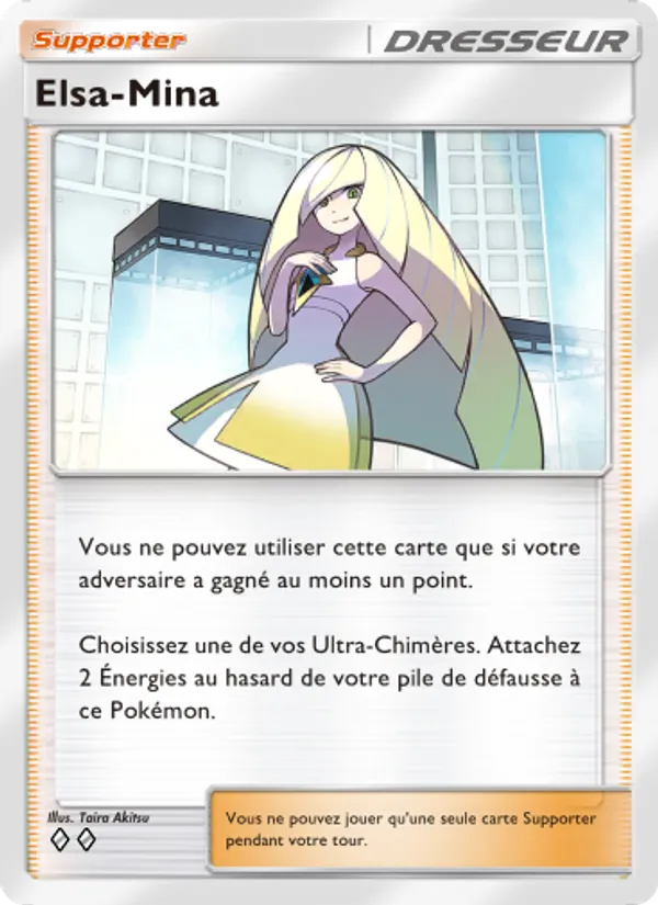 Carte Pokémon Elsa-Mina 069/69 de l'extension Crise Interdimensionnelle