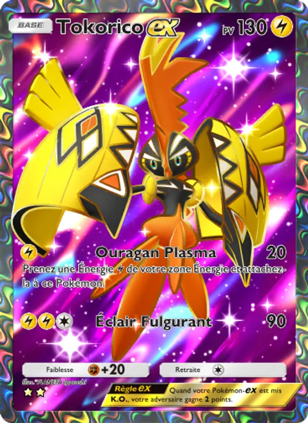 Carte Pokémon Tokorico-ex 077/69 de l'extension Crise Interdimensionnelle