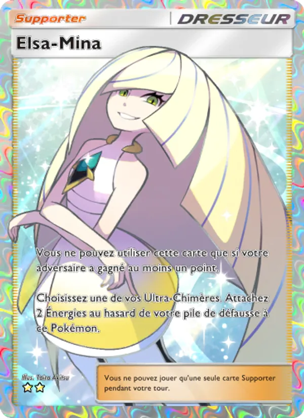Carte Pokémon Elsa-Mina 083/69 de l'extension Crise Interdimensionnelle