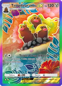 Carte Pokémon Triopikeur d'Alola-ex 087 — Crise Interdimensionnelle