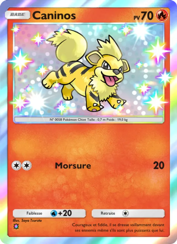 Carte Pokémon Caninos 089/69 de l'extension Crise Interdimensionnelle