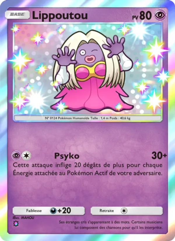 Carte Pokémon Lippoutou 094/69 de l'extension Crise Interdimensionnelle