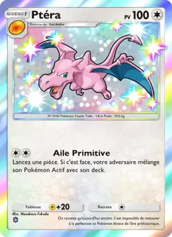 Carte Pokémon Ptéra 098 — Crise Interdimensionnelle