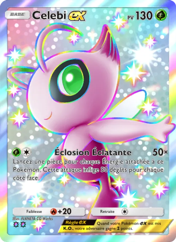 Carte Pokémon Celebi-ex 099/69 de l'extension Crise Interdimensionnelle