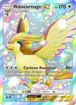 Carte Pokémon Roucarnage-ex 102 — Crise Interdimensionnelle