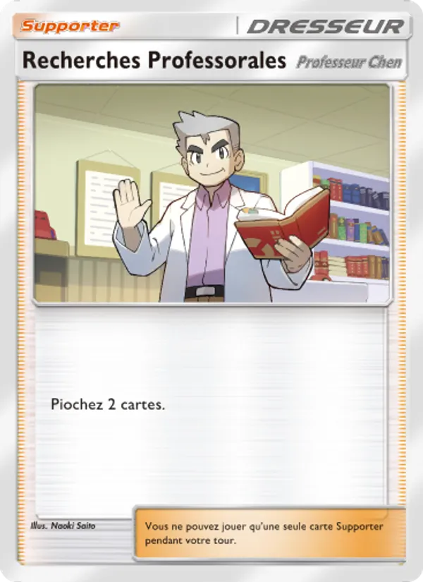 Carte Pokémon Recherches Professorales 007 de l'extension Promo-A
