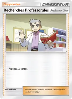 Carte Pokémon Recherches Professorales 007