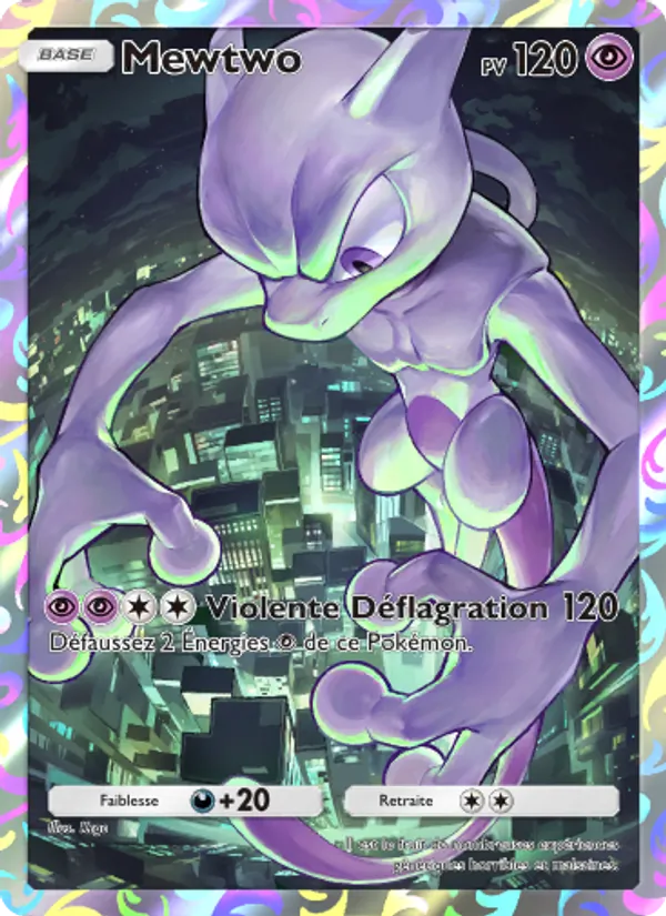 Carte Pokémon Mewtwo 010 de l'extension Promo-A