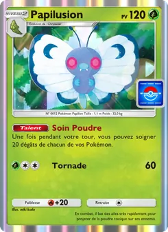Carte Pokémon Papilusion 013