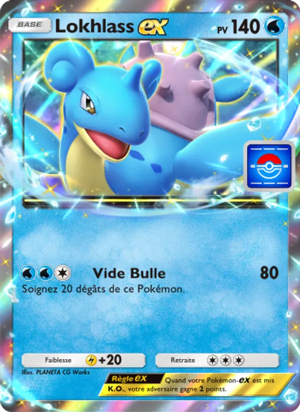 Carte Pokémon Lokhlass-ex 014 de l'extension Promo-A
