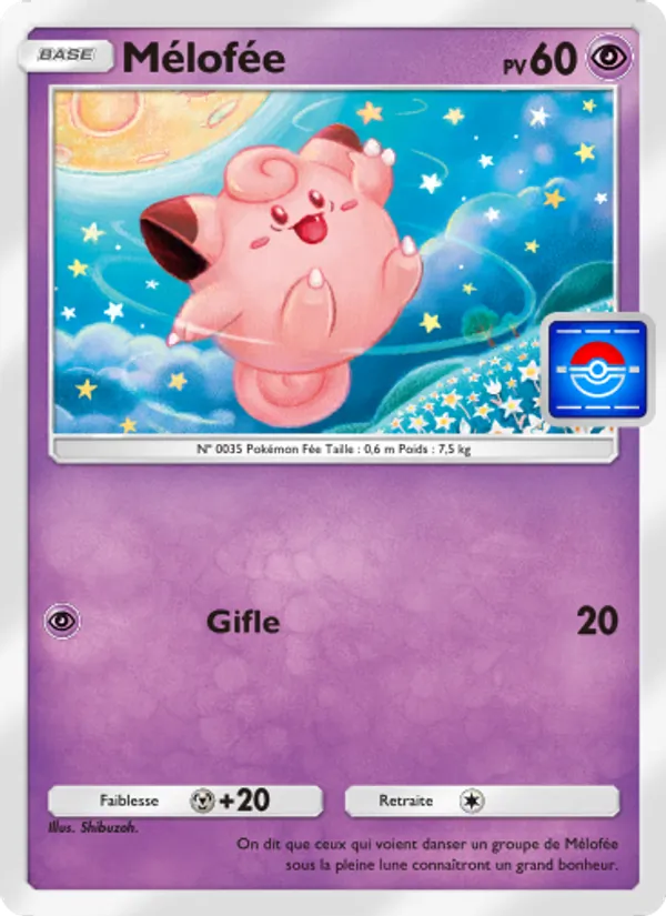 Carte Pokémon Mélofée 016 de l'extension Promo-A