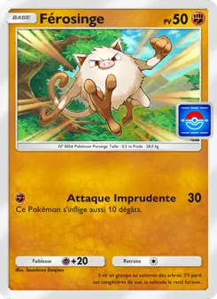 Carte Pokémon Férosinge 017 — Promo-A