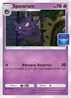 Carte Pokémon Spectrum 020