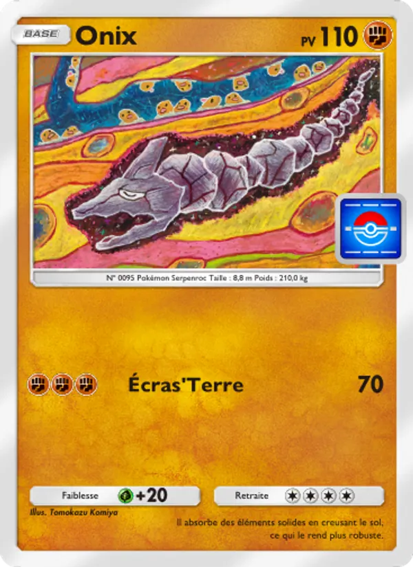 Carte Pokémon Onix 021 de l'extension Promo-A