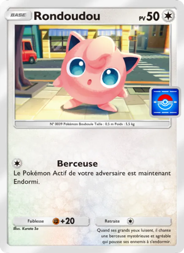 Carte Pokémon Rondoudou 022 de l'extension Promo-A