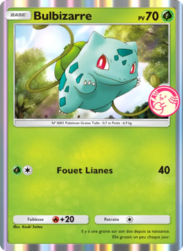 Carte Pokémon Bulbizarre 023 de l'extension Promo-A