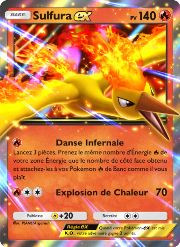 Carte Pokémon Sulfura-ex 025 de l'extension Promo-A