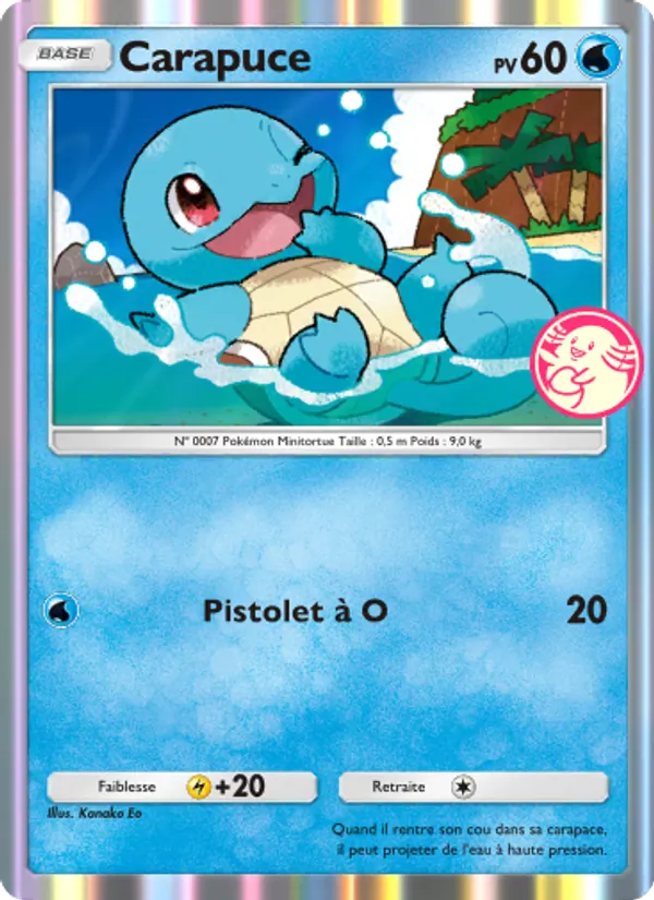 Carte Pokémon Carapuce 033 de l'extension Promo-A