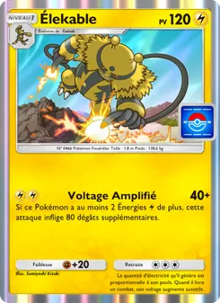 Carte Pokémon Élekable 036