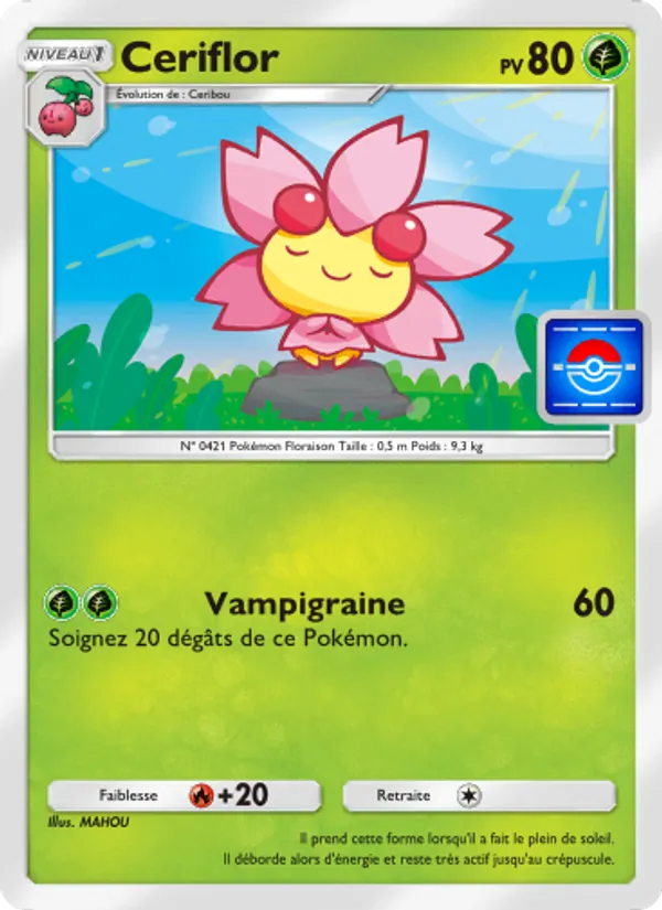 Carte Pokémon Ceriflor 043 de l'extension Promo-A
