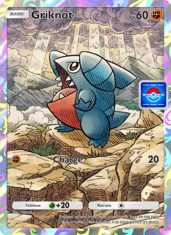Carte Pokémon Griknot 046 de l'extension Promo-A