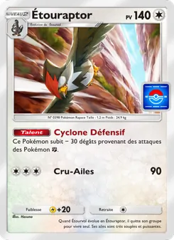 Carte Pokémon Étouraptor 047