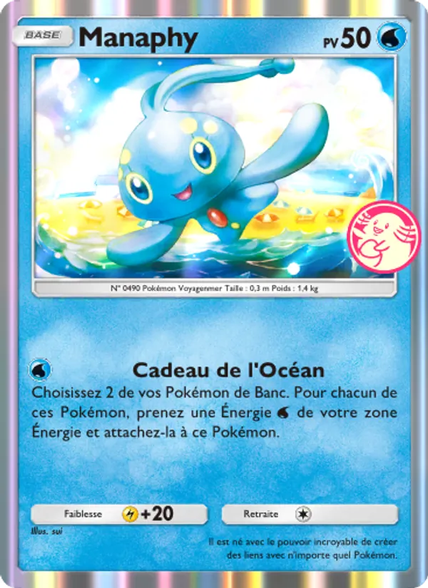 Carte Pokémon Manaphy 048 de l'extension Promo-A