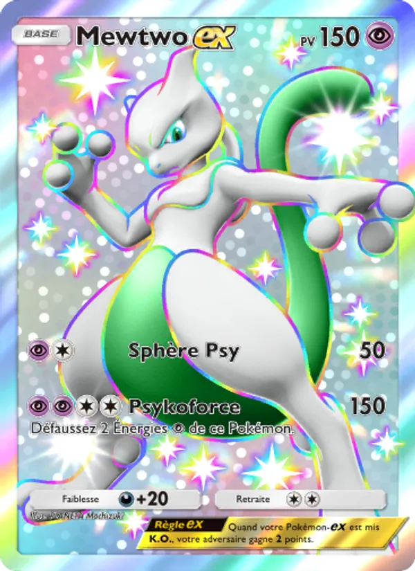 Carte Pokémon Mewtwo-ex 050 de l'extension Promo-A