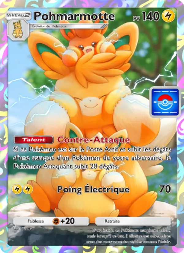 Carte Pokémon Pohmarmotte 054 de l'extension Promo-A