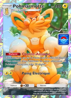 Carte Pokémon Pohmarmotte 054